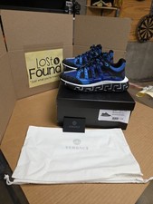 Versace Mens Trigreca DSU8095 Nero Royal Blue Purple Size EU 41 US 8