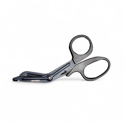 ONE Shear Trauma Shears- Bus Basic Utility Black Scissor, Fluoride Non-Stick Coa