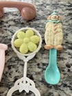Vintage Baby Plastic Rattles, Brushes And A Musical Spoon (not Working) — photo 5