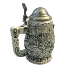 1999 Avon Millennium 1000 Years of History Collector's Beer Stein Made in Brazil