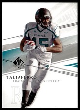 2014 SP Authentic Lorenzo Taliaferro Rookie Coastal Carolina Chanticleers #87