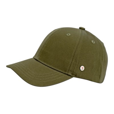 BASECAP größenverstellbar Cotton-Twill-Crown line oliv/grün