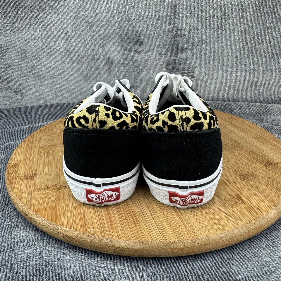 Vans Old Skool Zapatos Mujer Talla 5.5 Estampado Leopardo Negro Blanco Zapatillas de Skate Foto 4 de 4