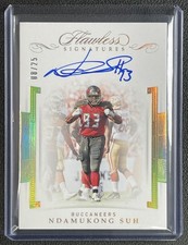 NDAMUKONG SUH 2019 PANINI FLAWLESS #FS-NS SIGNATURES AUTO 08/25 BUCS