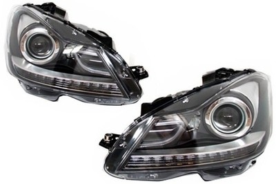LED TFL Bi-Xenon Scheinwerfer für Mercedes C-Klasse W204 Facelift 11-14