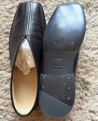 Lemaire Flat Piped Nappa Slippers Leather | eBay
