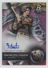 2023 Bowman Platinum Top Prospects Pink /199 Daniel Montesino #TOP-16 Auto 2f9