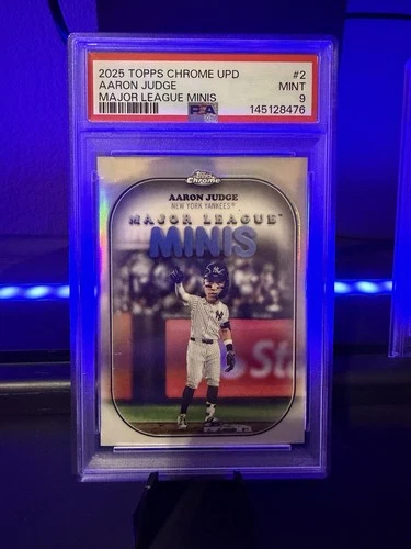 2025 Topps Chrome Update Aaron Judge Major League Minis CASE HIT YANKEES SSP