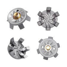 FENLERN Golf Shoe Spikes TPU Cleat Metal Thread Screw 6mm Dia Grey