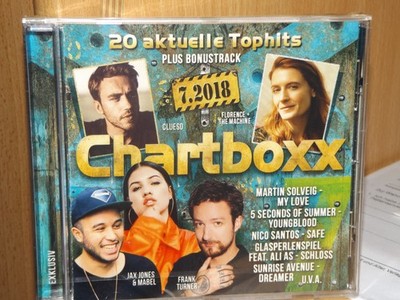 CHARTBOXX 07/2018, 20 Top-Hits + Bonustrack, Neu & OVP