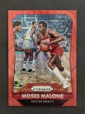 MOSES MALONE 2015-16 Panini Prizm Prizms Ruby Wave #260 /350 Insert Card Rockets