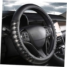 Microfiber Leather Car Steering Wheel Cover for Men Women,Universal Fit 14.5