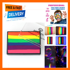 Face and Body Paint Split Cake 50g Water Based Glow Fluorescent Neon Makeup