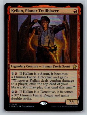 Kellan, Planar Trailblazer - #91 - Foundations FOIL Rare - Near Mint or Better