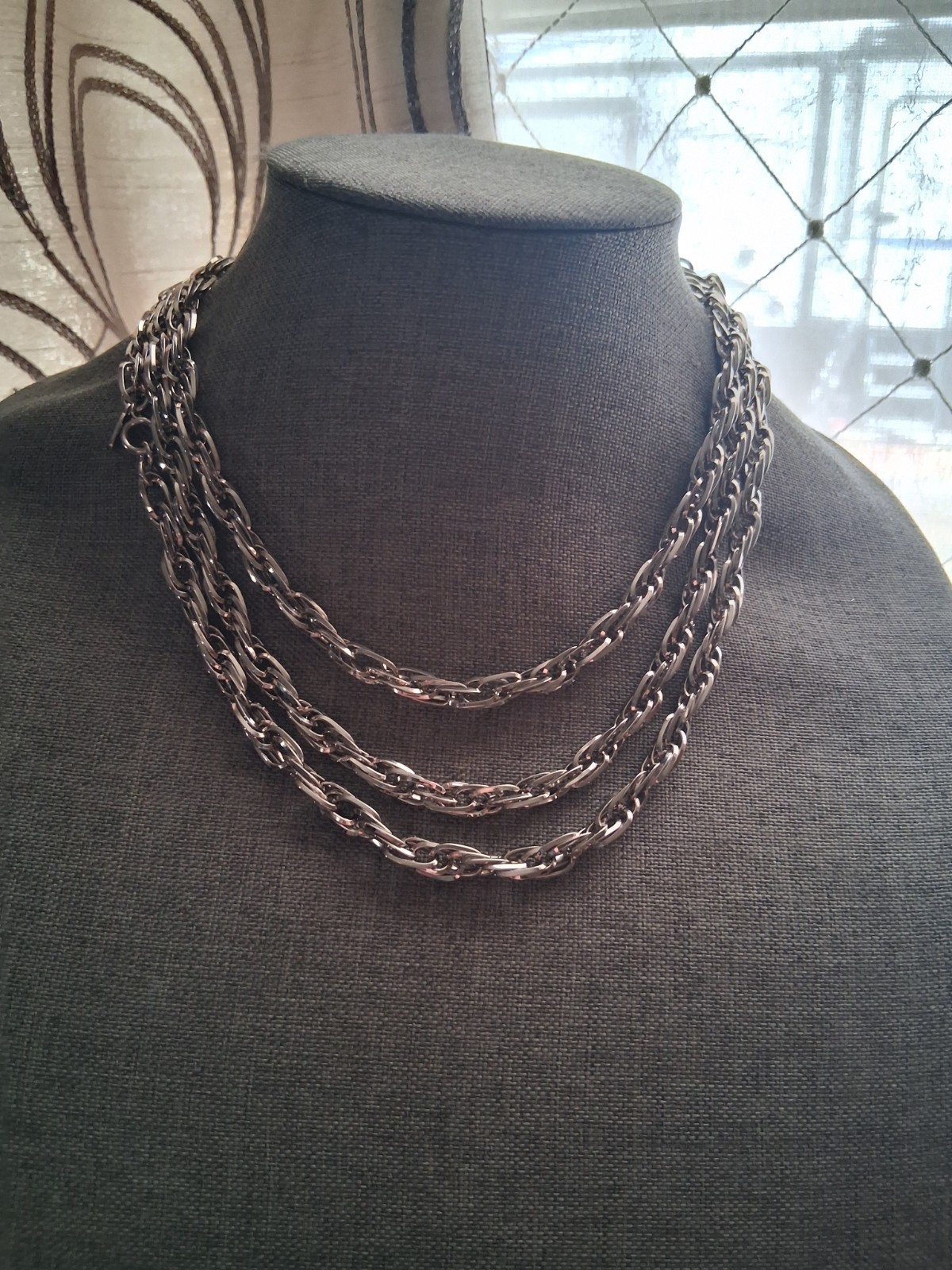 Monet interlocking chain 56" opera length necklac… - image 18