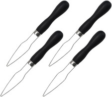 4 Pack Easy Button Hook - Button Assist Device Helper Tool - Stainless Steel But