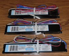 Lot of 3 Advance 60-Watt 2 Lamp T12 High Frequency Electronic Ballast ICN-2P60-N