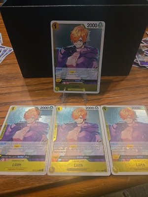 4 X Play Set Lilith OP13-113 R Foil Carrying On His Will One Piece TCG NM/M