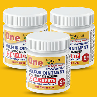 Arymar Sulfur Ointment 9% , Topical Skin Care -2 fl oz (3-Pack)
