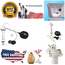 Complete Toilet Repair Kit, Fill Valve, Flapper, Rod, Float Replacement , White