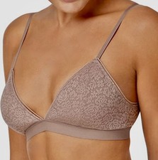 MAIDENFORM Pure Comfort Lace Wireless Iced Mocha Bra Bralette Womens Sz M L XL