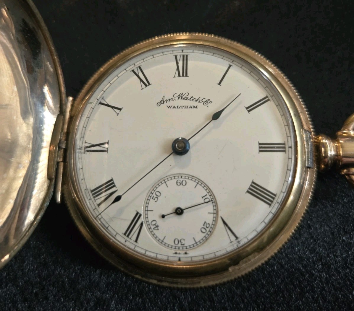 1888 AM WATCH CO. WALTHAM HUNTER CASE POCKET WATCH 15J GR 15 MODEL
