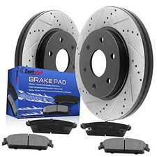 13.58" 345mm Rear Disc Brake Rotors and Pads for Rear Brake Pads and Rotors