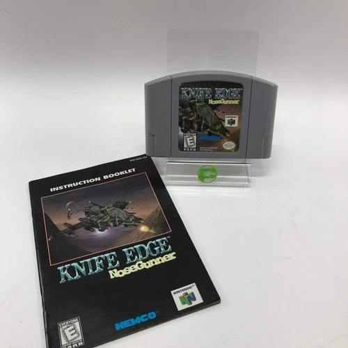 Knife Edge Nose Gunner (Nintendo 64 N64, 1998) w/ Original Instructional Manual