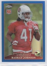 2009 Topps Chrome Blue Refractor Rashad Johnson #TC201 0b0