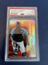 1996 CHARLES JOHNSON Select Certified Mirror RED #39 /90 PSA 9 Mint