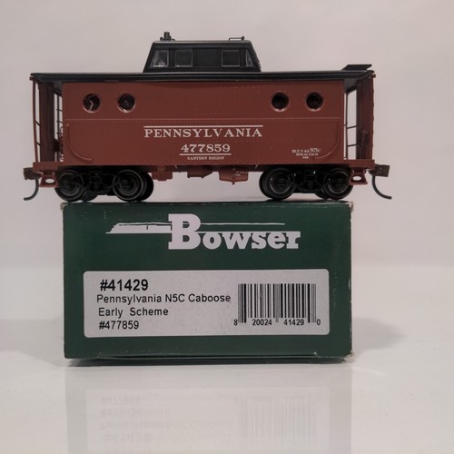 Bowser 41429 HO Pennsylvania N5C Caboose Early Scheme PRR 477859 LN | Zustand: Used