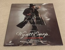 Wyatt Earp Laserdisc, 1994 2-Disc WIDESCREEN Kevin Costner Dennis Quaid RARE 