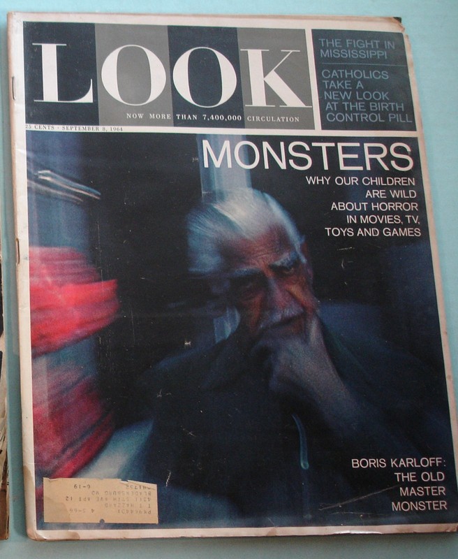 LOOK Mag SEPT 1964 HORROR MOVIE TV TOYS MONSTERS James Bond Oklahoma Football