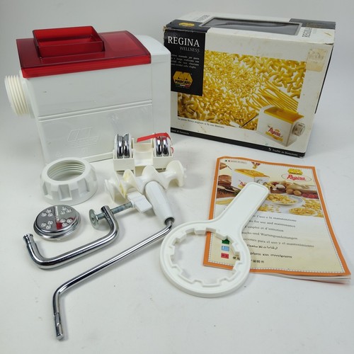 Marcato Regina Wellness Pasta Maker Hand Crank 5 Shapes with Box Manual COMPLETE