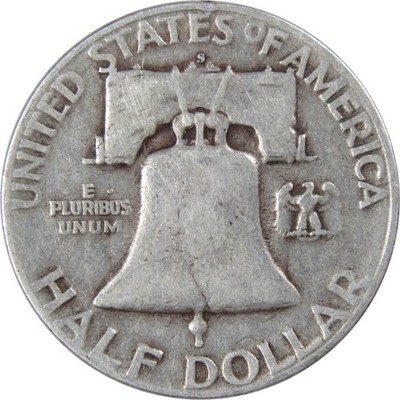 Franklin Half Dollar 銀貨 4枚セットたまちゃん Franklin Half Dollar