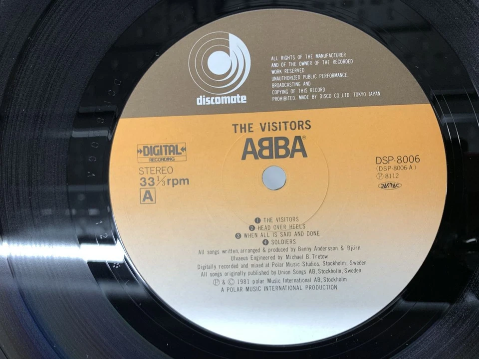 ABBA The Visitors Japan LP OBI [55695ER] - Image 2 of 2