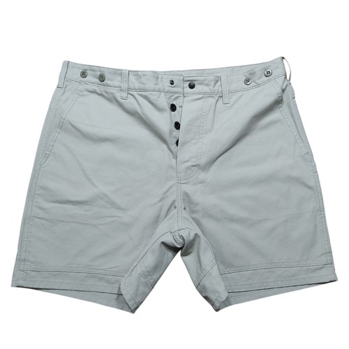 Vintage CC Filson Herren Shorts Etikett 38 khaki schwer Canvas Knopfleiste Outdoor