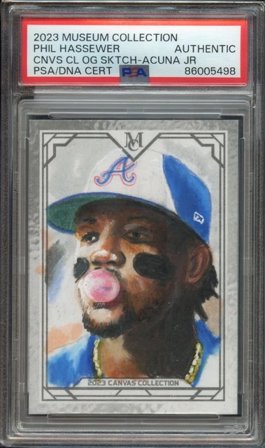 2023 Museum Collection Phil Hassewer Original Canvas 1/1 - Acuna Jr - PSA AUTH.