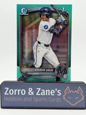 ANDREW SALAS 2025 Bowman Chrome 1st Bowman AQUA Refractor /125 Marlins