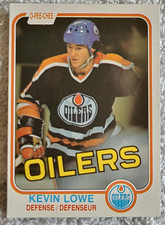 Kevin Lowe 1981-82 O-Pee-Chee Hockey Card #117 Rookie Edmonton Oilers