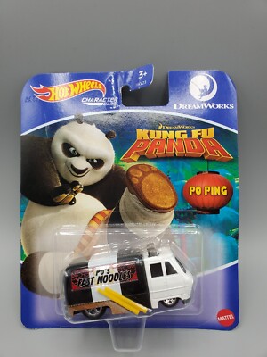 Hot Wheels Character Cars - KUNG FU PANDA Po Ping 1:64 Scale Die-Cast Vehicle