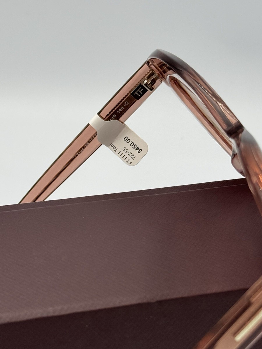 Tom Ford Sunglasses Toni TF1111 72Z 55mm Crystal Pink Frame  display picture 3
