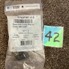 Tramec Slaon Push-to-Connect Male Elbow 3/8" x 3/8" S769PMT-6-6 (QTY5)