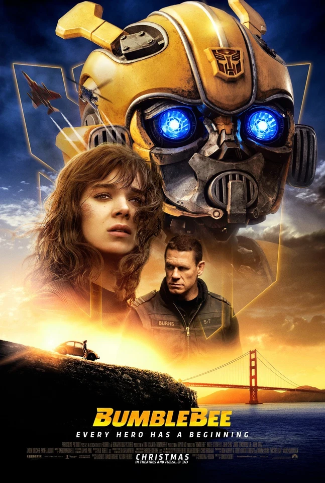 Bumblebee movie poster (c) - 11" x 17" inches - Hailee Steinfeld, John Cena