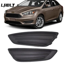 For Ford Focus 15-18 Front Bumper Fog Light Cover Frame Bezel Trim Black RH&LH