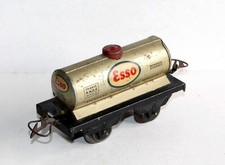 RARE! HORNBY O 1/48, WAGON CITERNE RESERVOIR ESSO, TRANSPORT ESSENCE SNCF 567379