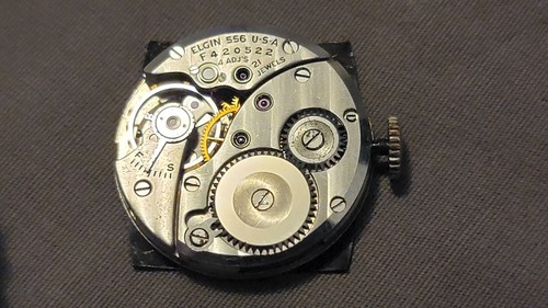 Vintage Lord Elgin 10K Gold Filled Rectangular Black Dial Manual Wind Men's... - Picture 8 of 9