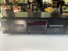 Sony TC-WE475 Stereo Double Cassette Tape Player Recorder Deck Powers On As Is
