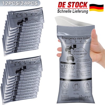 12 Stück Einweg Urinbeutel 700ml - Notfall Toilettenbeutel Für Reisen, Stau & Outdoor