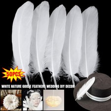Nature Goose Feathers wedding DIY Decor 6-8 inches/15cm to 20cm Mask Feather UK
